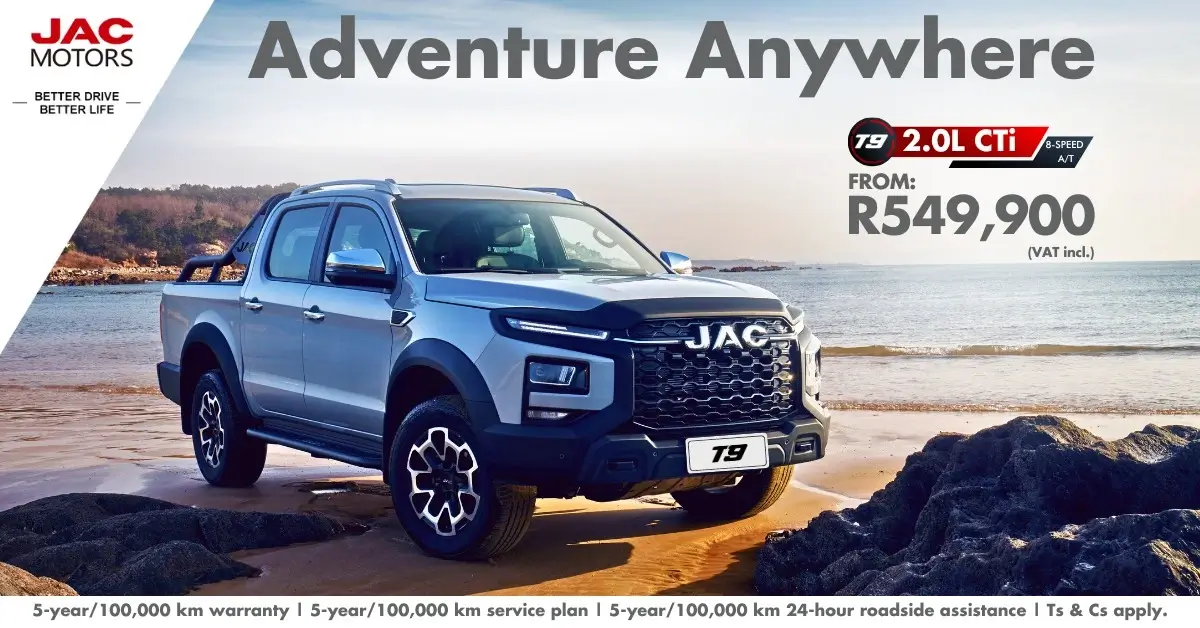 T9 Bakkie 2.0L CTi 8-Speed AT Adventure Anywhere - JAC Midrand
