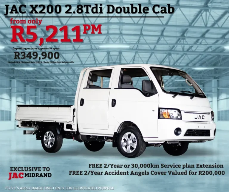 JAC X200 2.8 Double Cab from R5211pm