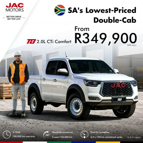 JAC Midrand - T8 2.0L special from 349900inc