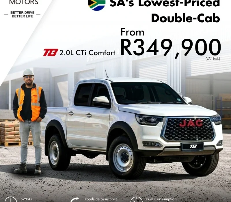 JAC Midrand - T8 2.0L special from 349900inc