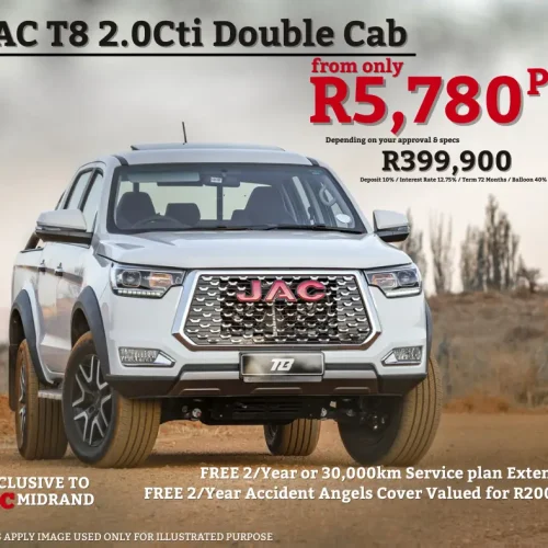 JAC Midrand T8 from R5780pm