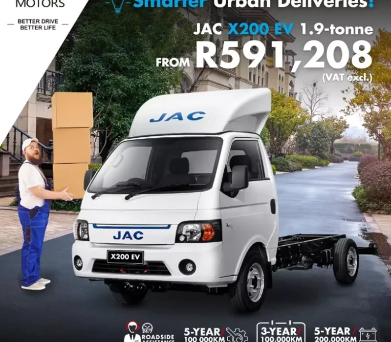JAC X200 EV Single Cab from R591218 excl VAT